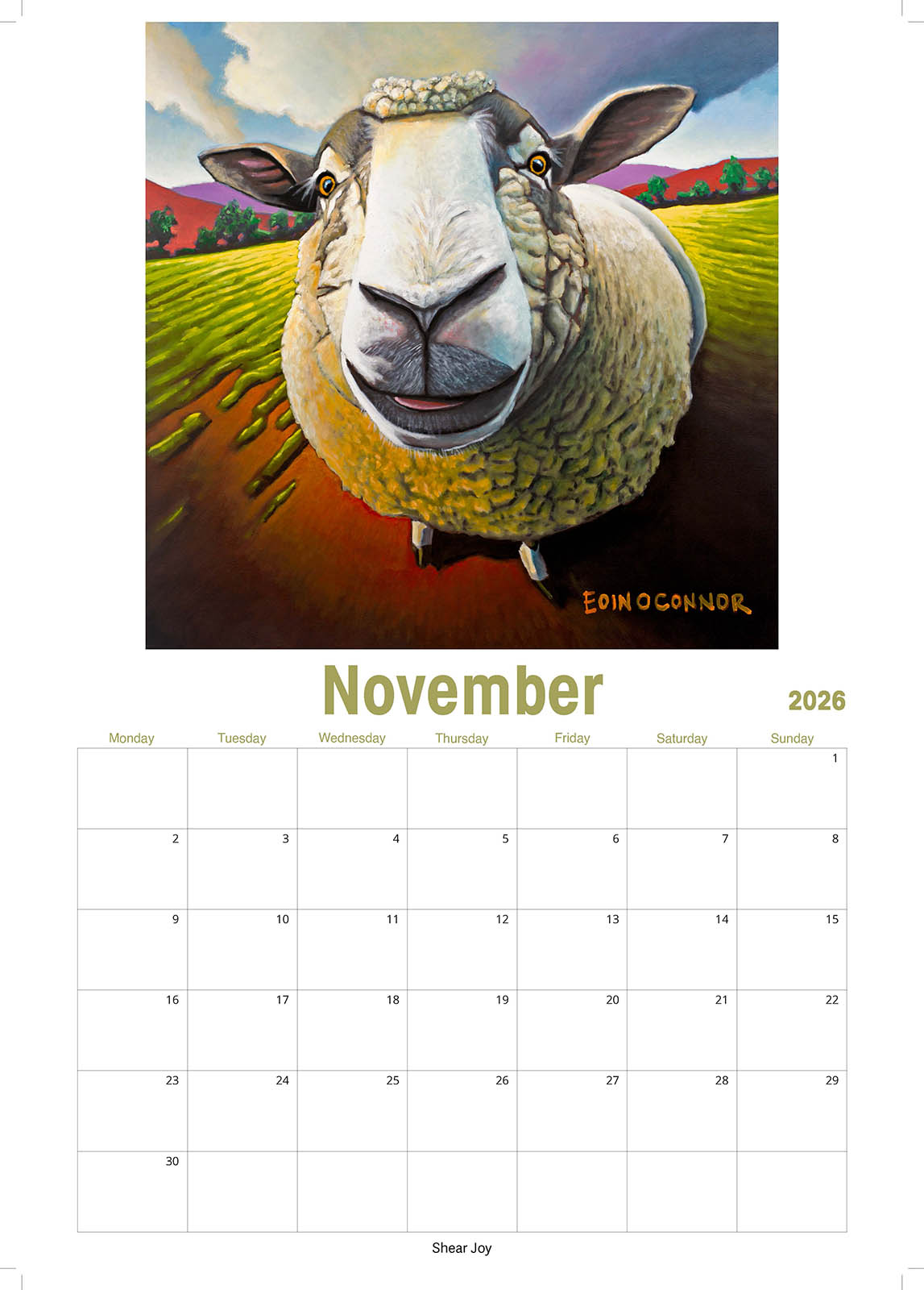 NEW Limited Edition 2026 Animal Calendar